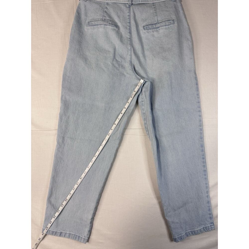 A New Day - Blue Denim Jeans With Belt - Size 10 (Altered) See Measurements - Picture 8 of 10